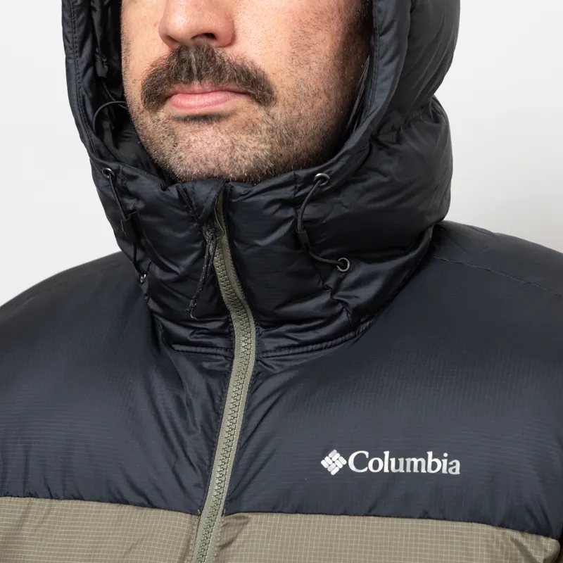 Columbia Puffect II Hooded Puffer Jacket Stone Green Black-6