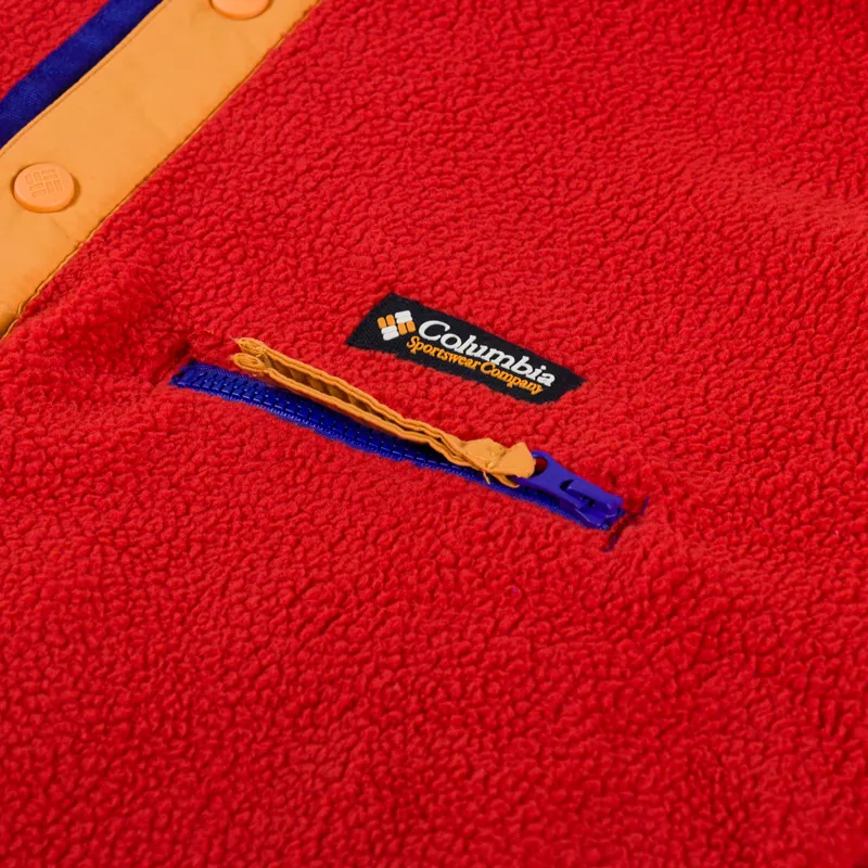 Columbia Helvetia II Half Snap Fleece Sail Red-5
