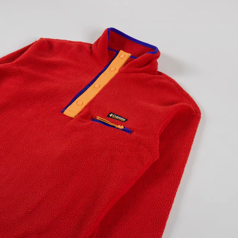 Columbia Helvetia II Half Snap Fleece Sail Red-2