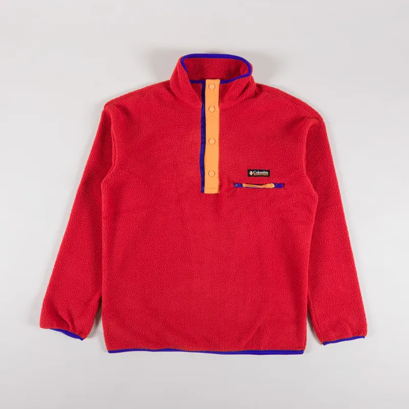 Columbia Helvetia II Half Snap Fleece Sail Red