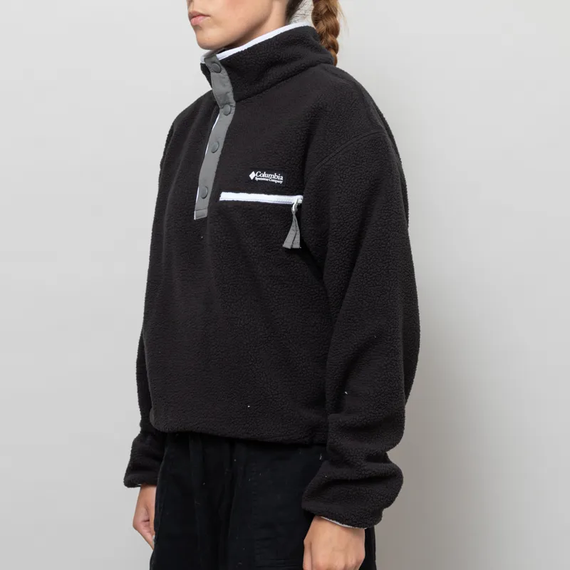 Columbia Womens Helvetia II Half Snap Fleece Black-1