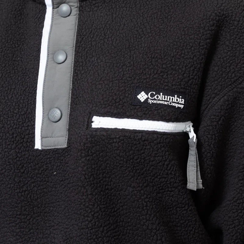 Columbia Womens Helvetia II Half Snap Fleece Black-6