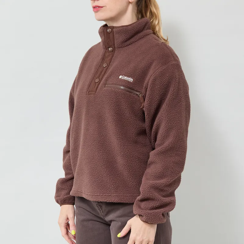 Columbia Womens Helvetia II Half Snap Fleece Tobacco-1