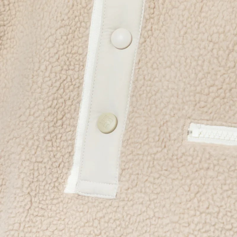 Columbia Womens Helvetia II Half Snap Fleece Ancient Fossil Stone Chalk-5