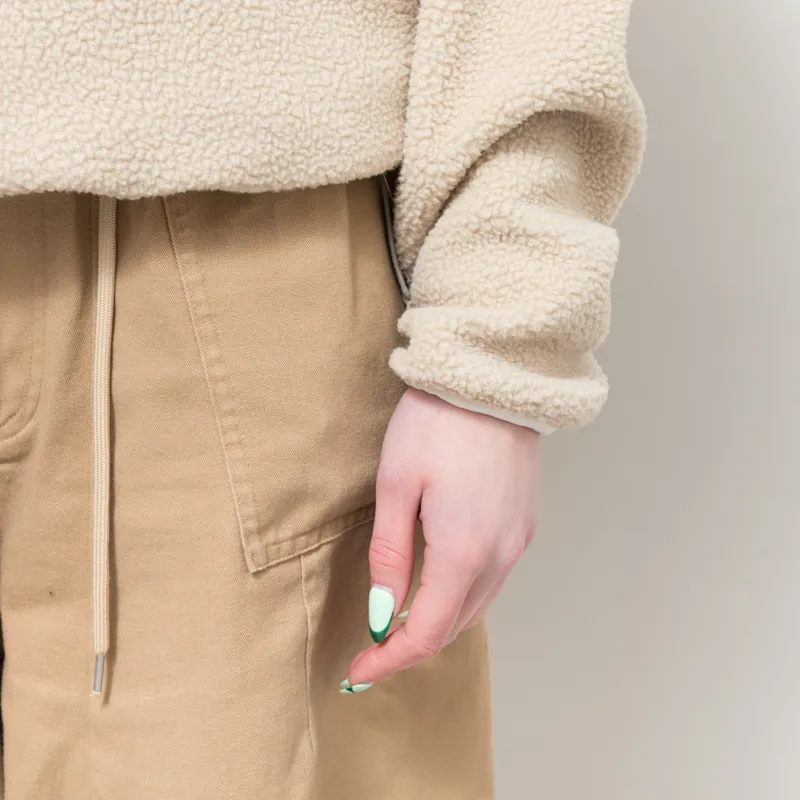 Columbia Womens Helvetia II Half Snap Fleece Ancient Fossil Stone Chalk-7