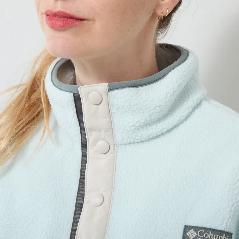 Columbia Womens Helvetia II Half Snap Fleece Tea Light Dark Stone-3