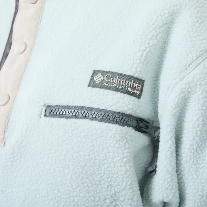 Columbia Womens Helvetia II Half Snap Fleece Tea Light Dark Stone-5