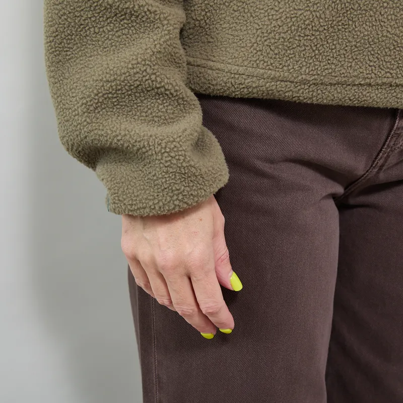 Columbia Womens Helvetia II Half Snap Fleece Stone Green Safari-6
