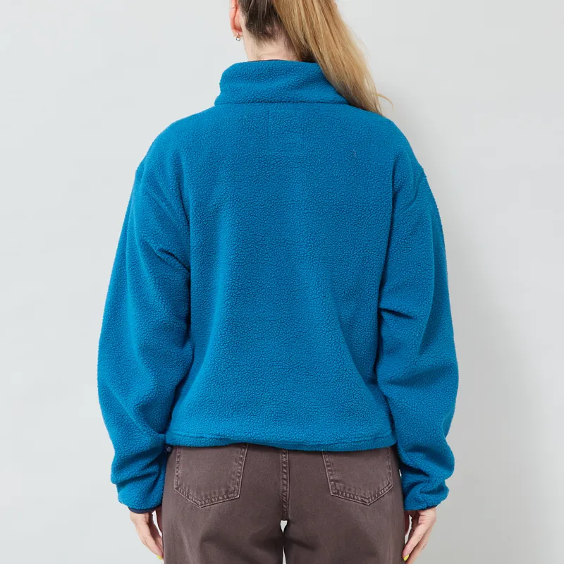 Columbia Womens Helvetia II Half Snap Fleece Phoenix Blue Rainy Day-2