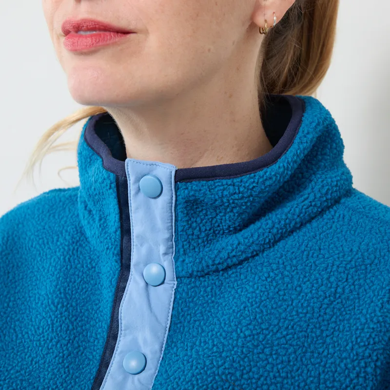 Columbia Womens Helvetia II Half Snap Fleece Phoenix Blue Rainy Day-3