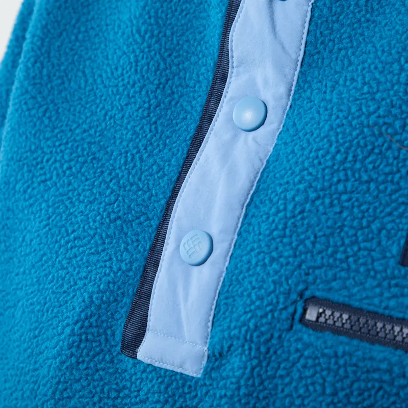 Columbia Womens Helvetia II Half Snap Fleece Phoenix Blue Rainy Day-4