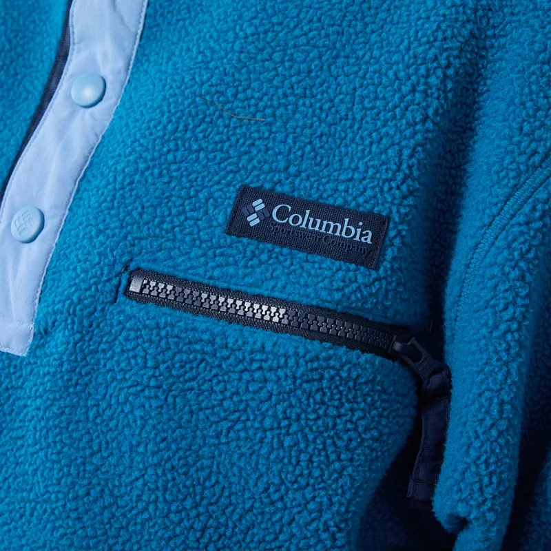 Columbia Womens Helvetia II Half Snap Fleece Phoenix Blue Rainy Day-5