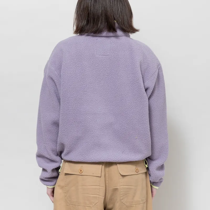 Columbia Womens Helvetia II Half Snap Fleece Shale Purple Lavender Citron-2