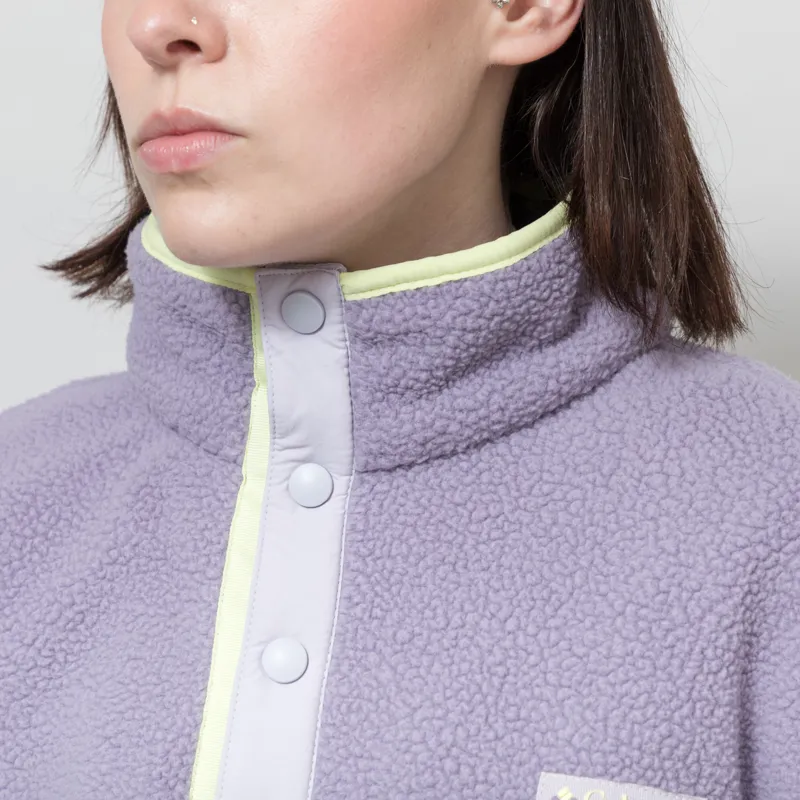 Columbia Womens Helvetia II Half Snap Fleece Shale Purple Lavender Citron-3