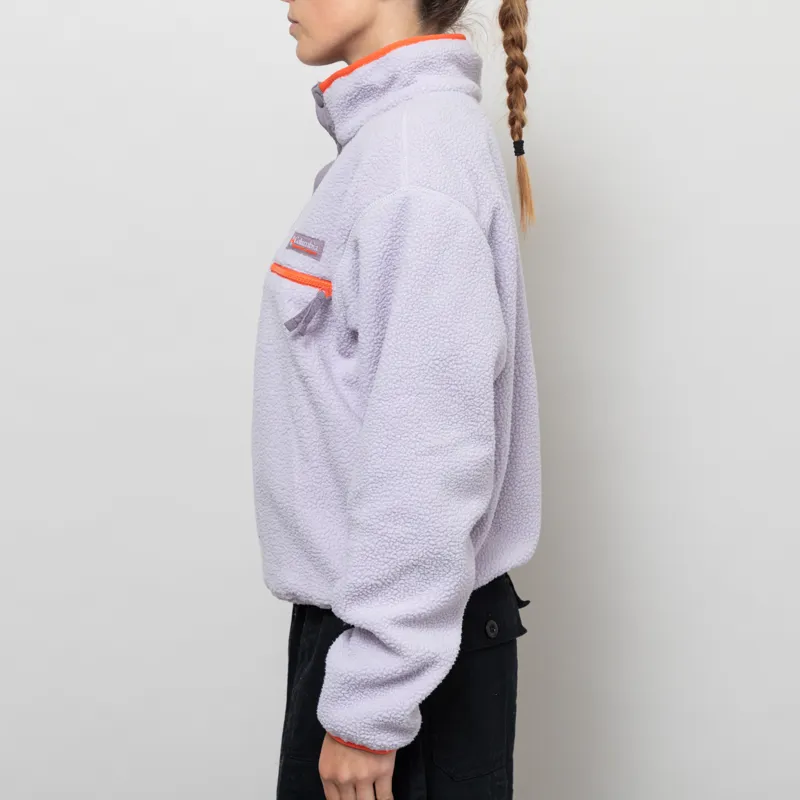 Columbia Womens Helvetia II Half Snap Fleece Lavender Shale Purple Zing-2