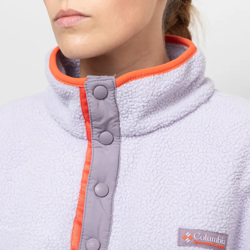 Columbia Womens Helvetia II Half Snap Fleece Lavender Shale Purple Zing-5