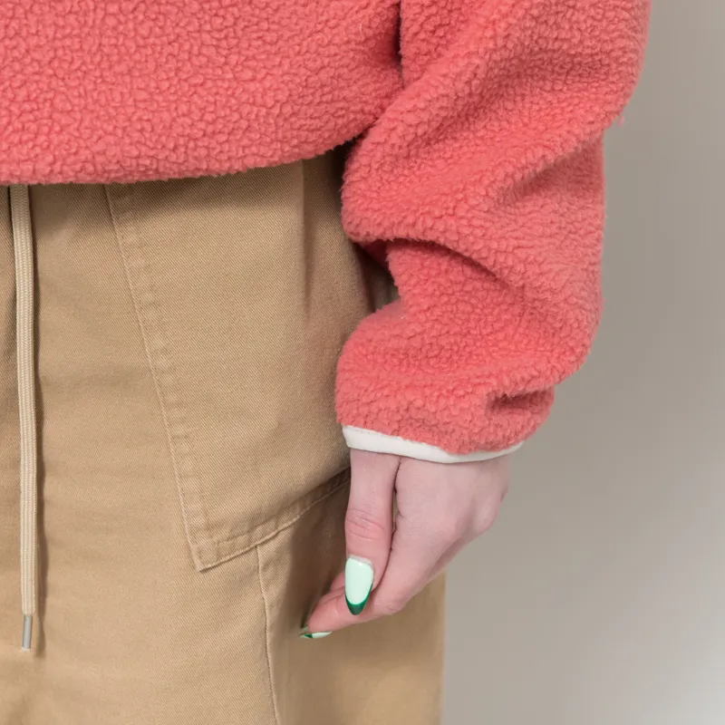 Columbia Womens Helvetia II Half Snap Fleece Washed Red Moonvista Stone-6