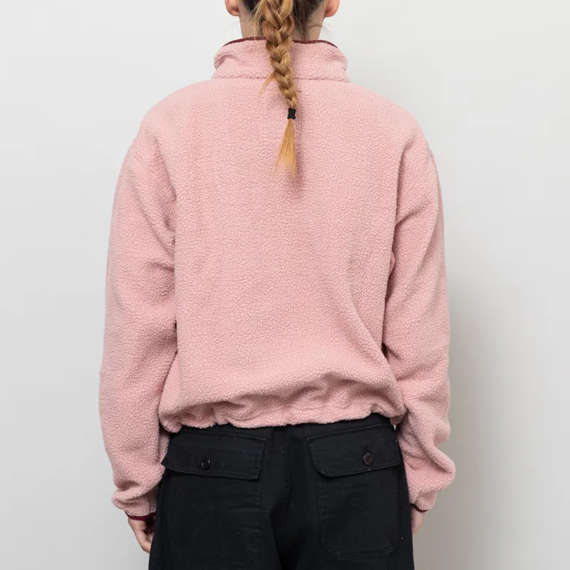 Columbia Womens Helvetia II Half Snap Fleece Eraser Pink Fig Rich Wine-3