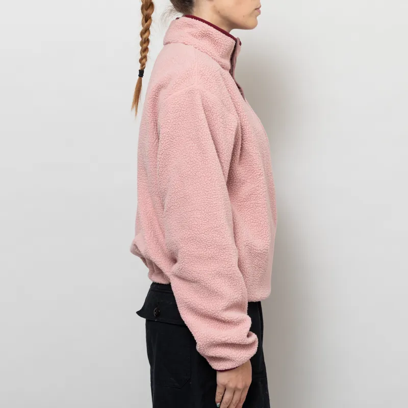 Columbia Womens Helvetia II Half Snap Fleece Eraser Pink Fig Rich Wine-4