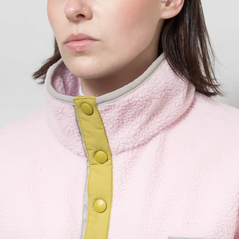 Columbia Womens Helvetia II Half Snap Fleece Pink Agate Peppercorn Flint-3