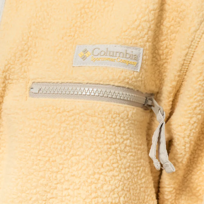 Columbia Womens Helvetia II Half Snap Fleece Sand Dune Stone Ancient Fossil-4