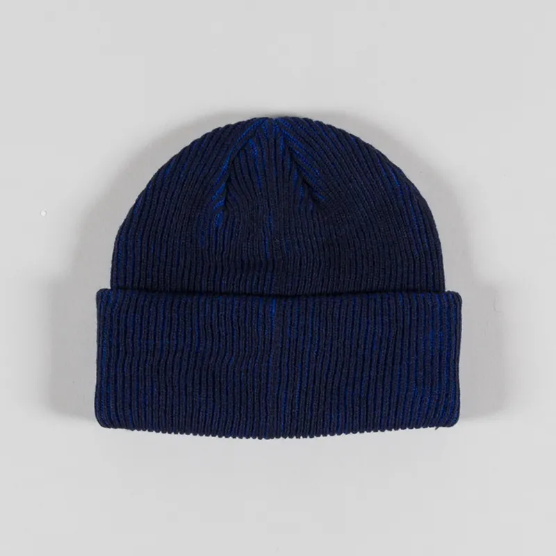 Columbia Provisions Cuffed Beanie Collegiate Navy Mountain-1