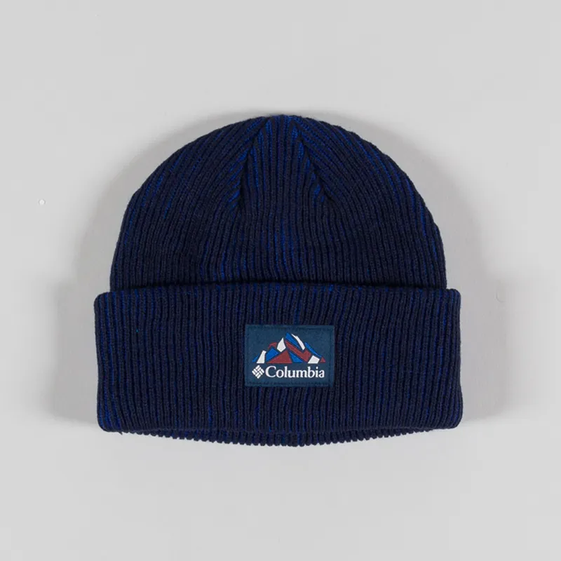 Columbia Provisions Cuffed Beanie Collegiate Navy Mountain