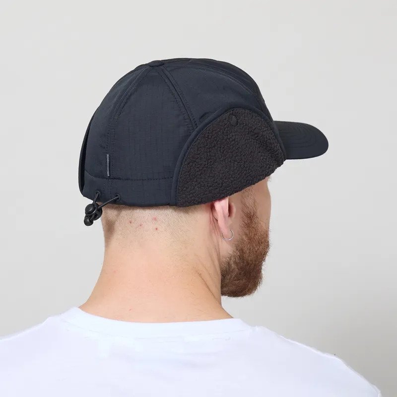 Columbia Landroamer Ear Flap Cap Black Working Badge-4