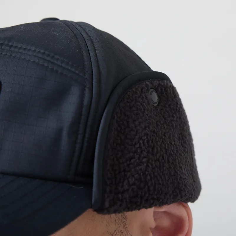 Columbia Landroamer Ear Flap Cap Black Working Badge-6