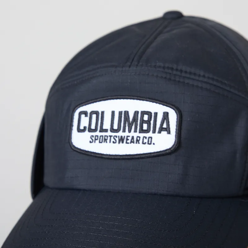 Columbia Landroamer Ear Flap Cap Black Working Badge-5