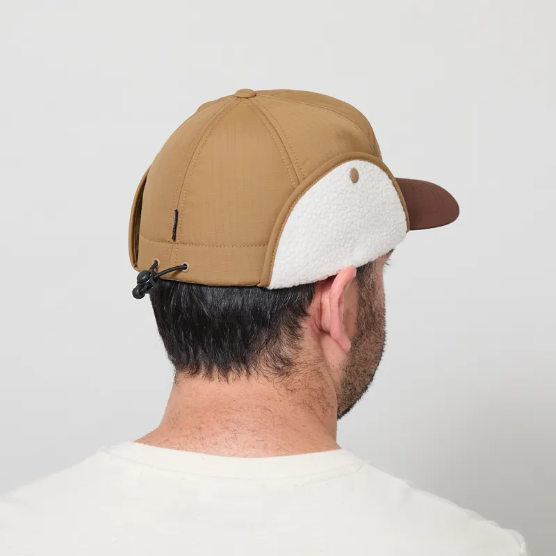 Columbia Landroamer Ear Flap Cap Delta Tobacco Working Badge-4