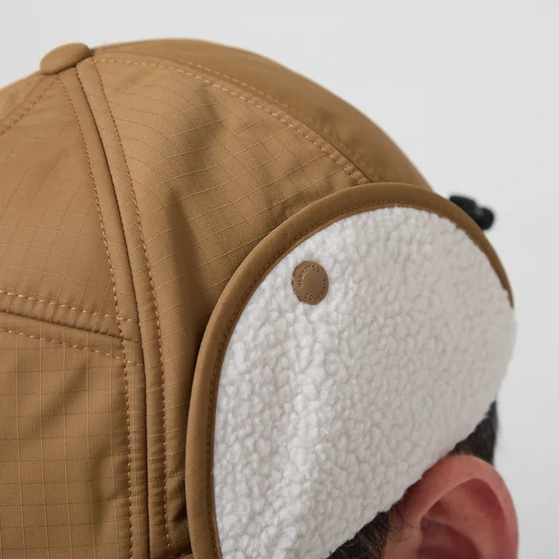 Columbia Landroamer Ear Flap Cap Delta Tobacco Working Badge-7