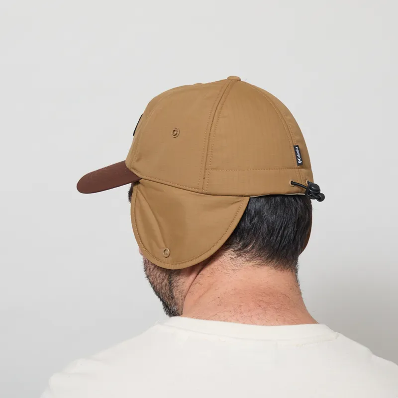 Columbia Landroamer Ear Flap Cap Delta Tobacco Working Badge-5