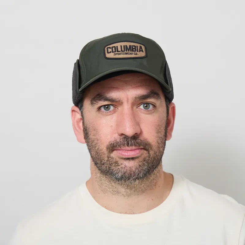 Columbia Landroamer Ear Flap Cap Greenscape Working Badge-3