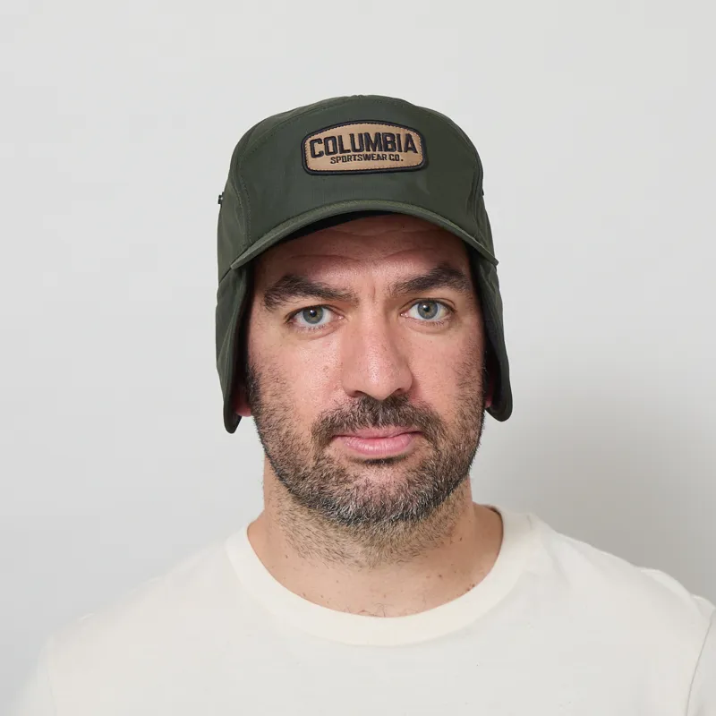 Columbia Landroamer Ear Flap Cap Greenscape Working Badge-2