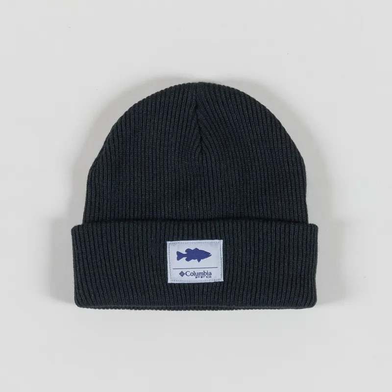 Columbia PFG Cuffed Beanie Black Bass Graphic