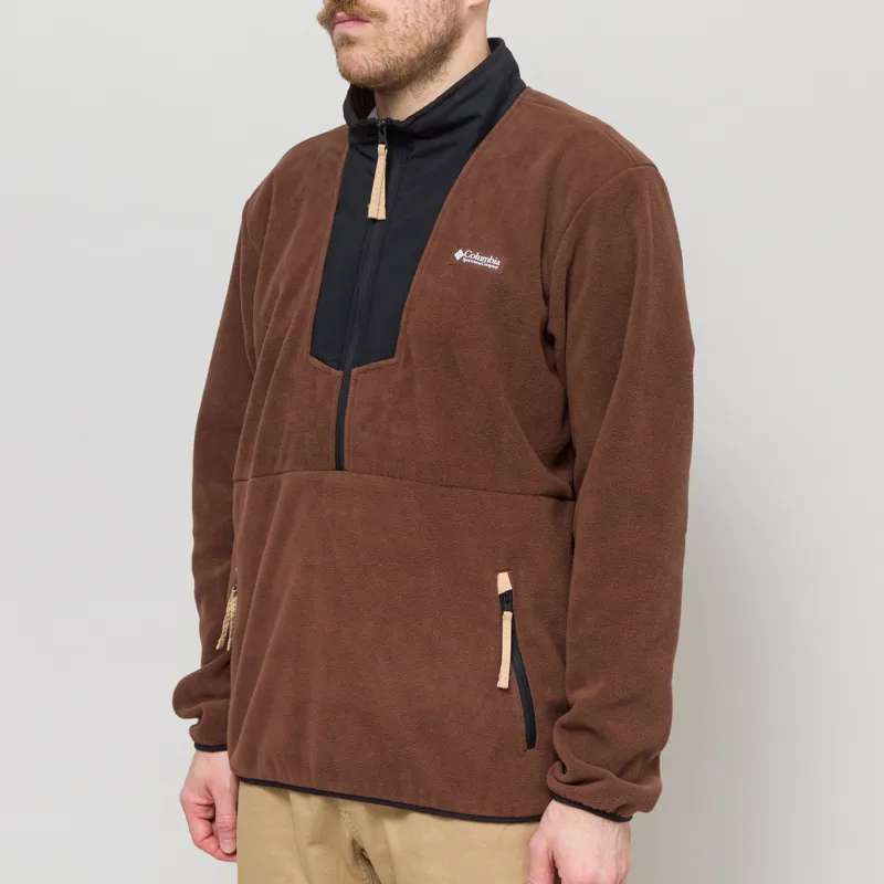 Columbia Sequoia Grove Half Zip Fleece Tobacco Black-1