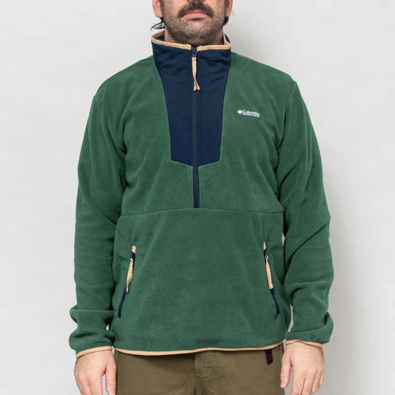 Columbia Sequoia Grove Half Zip Fleece Rain Forest Navy