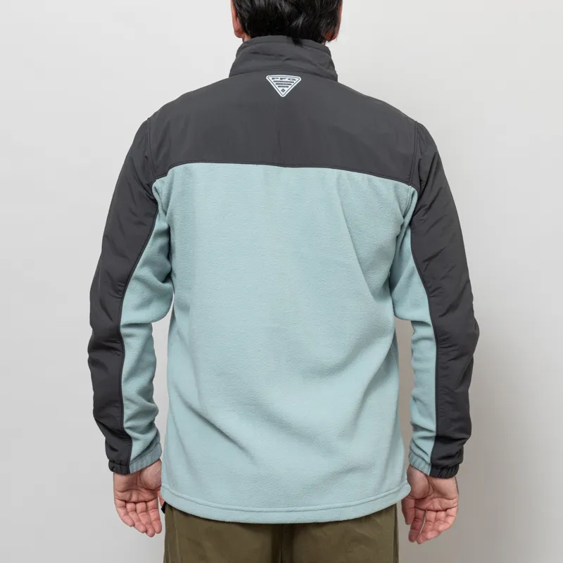 Columbia PFG Uncharted Fleece Jacket Shark Crushed Blue-3