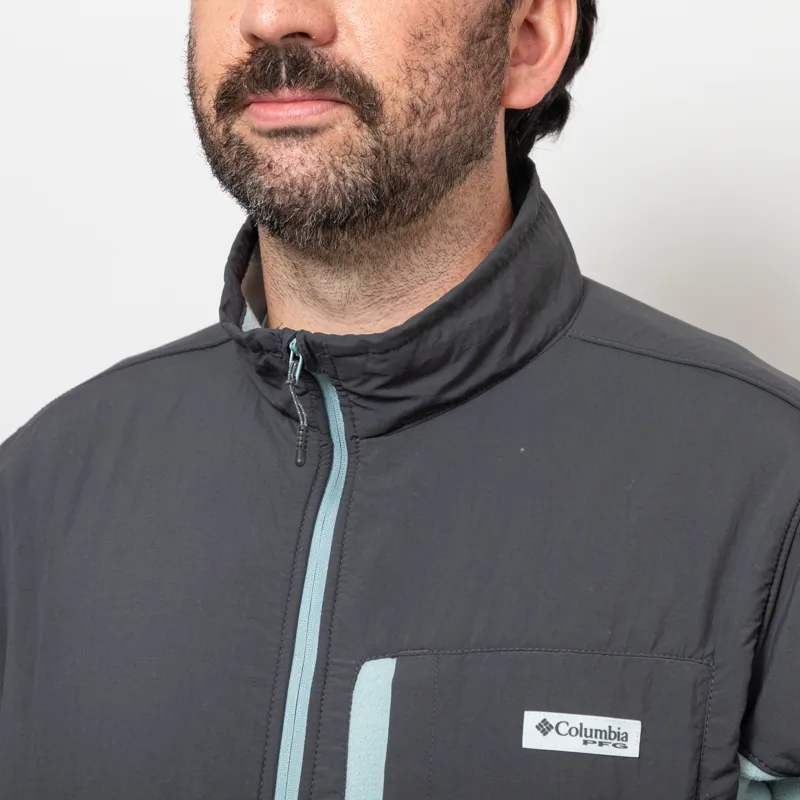 Columbia PFG Uncharted Fleece Jacket Shark Crushed Blue-6