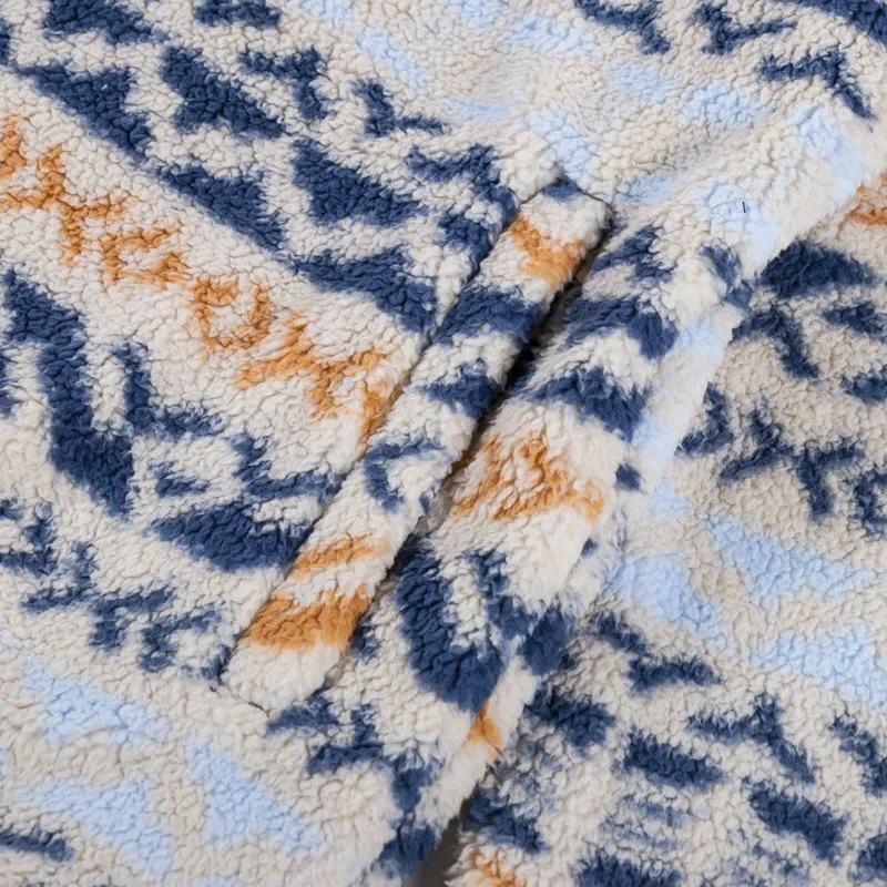 Columbia Rugged Ridge III Printed Sherpa Half Snap Fleece Dark Stone Mountain Madras-3