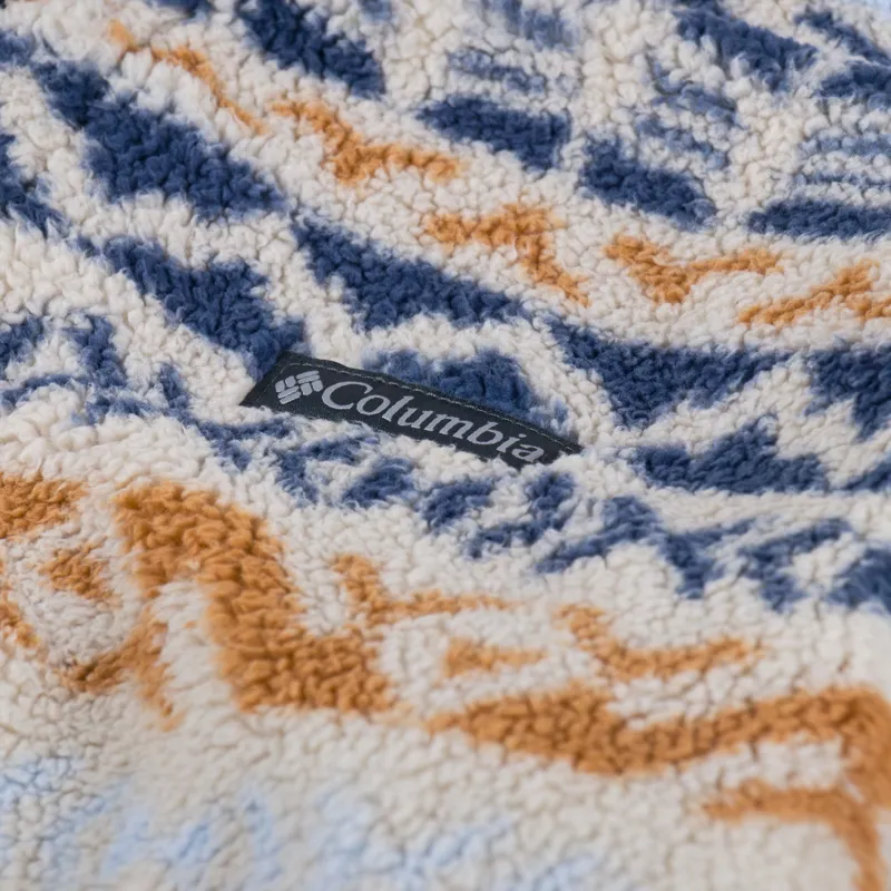 Columbia Rugged Ridge III Printed Sherpa Half Snap Fleece Dark Stone Mountain Madras-6