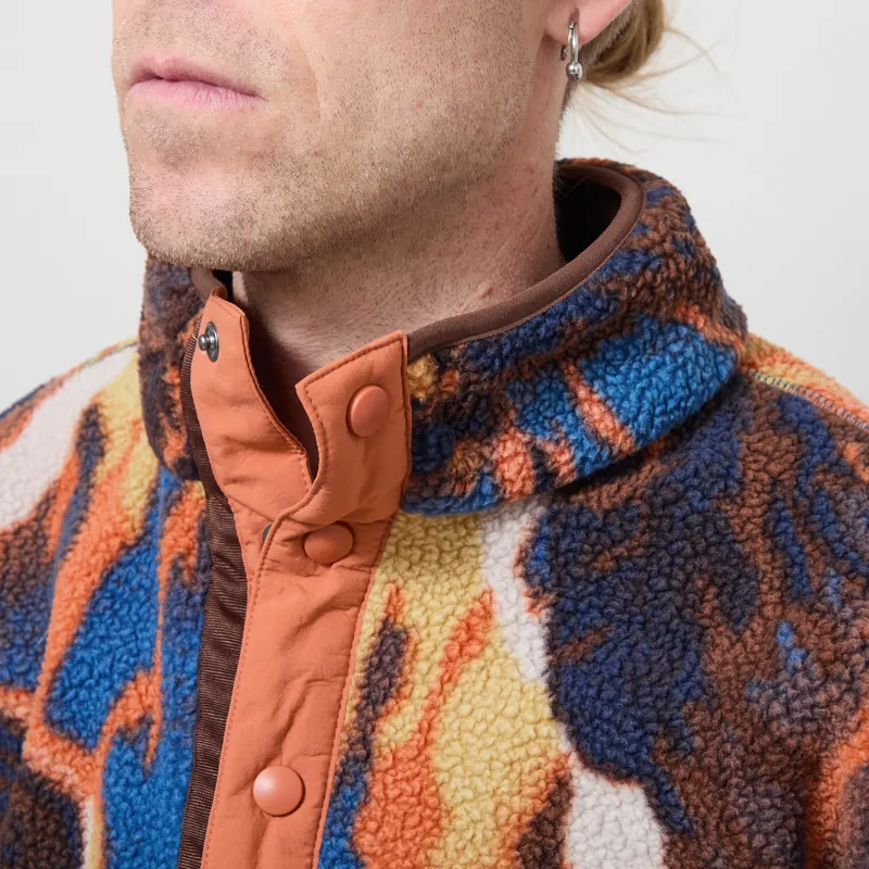 Columbia Helvetia II Half Snap Fleece Teak Brown Soaring-3