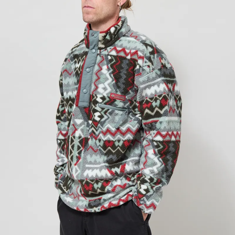 Columbia Helvetia II Half Snap Fleece Sedona Sage Geomix-1