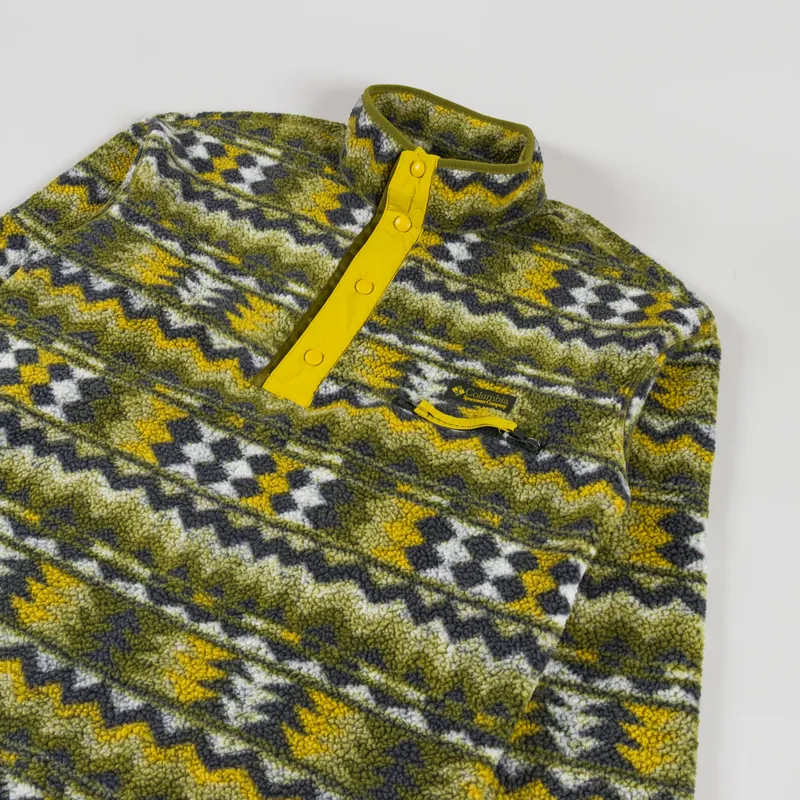 Columbia Helvetia II Half Snap Fleece Mossy Green Retrotree-2