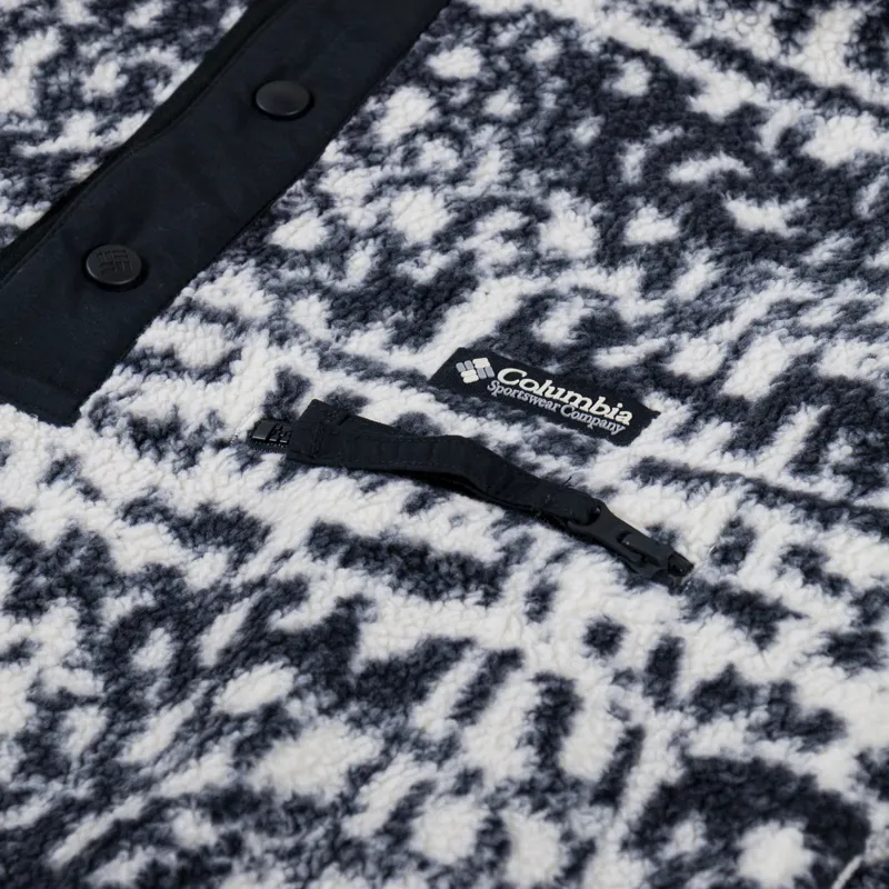 Columbia Helvetia II Half Snap Fleece Black Stippled-5