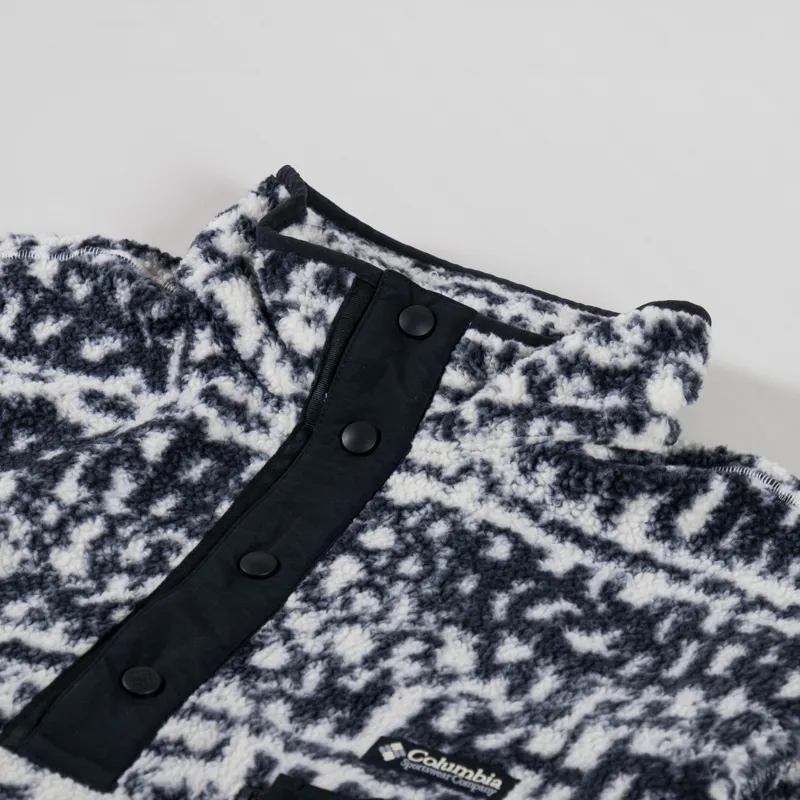 Columbia Helvetia II Half Snap Fleece Black Stippled-4