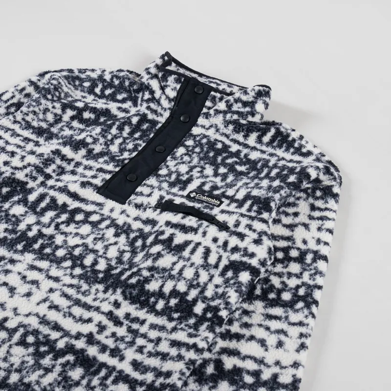 Columbia Helvetia II Half Snap Fleece Black Stippled-2