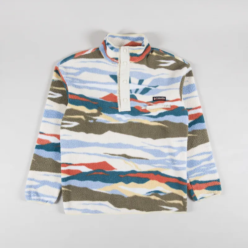 Columbia Helvetia II Printed Half Snap Fleece Chalk