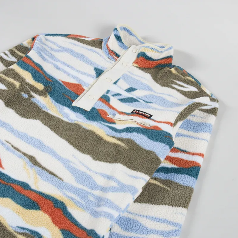 Columbia Helvetia II Printed Half Snap Fleece Chalk-2